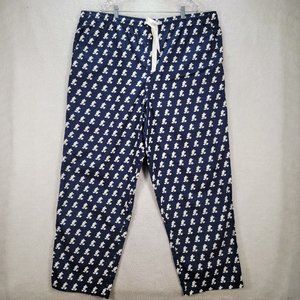NWT Disney Parks Navy Blue Mikey Mouse Head Polka Dot Light Casual Jogger Pants